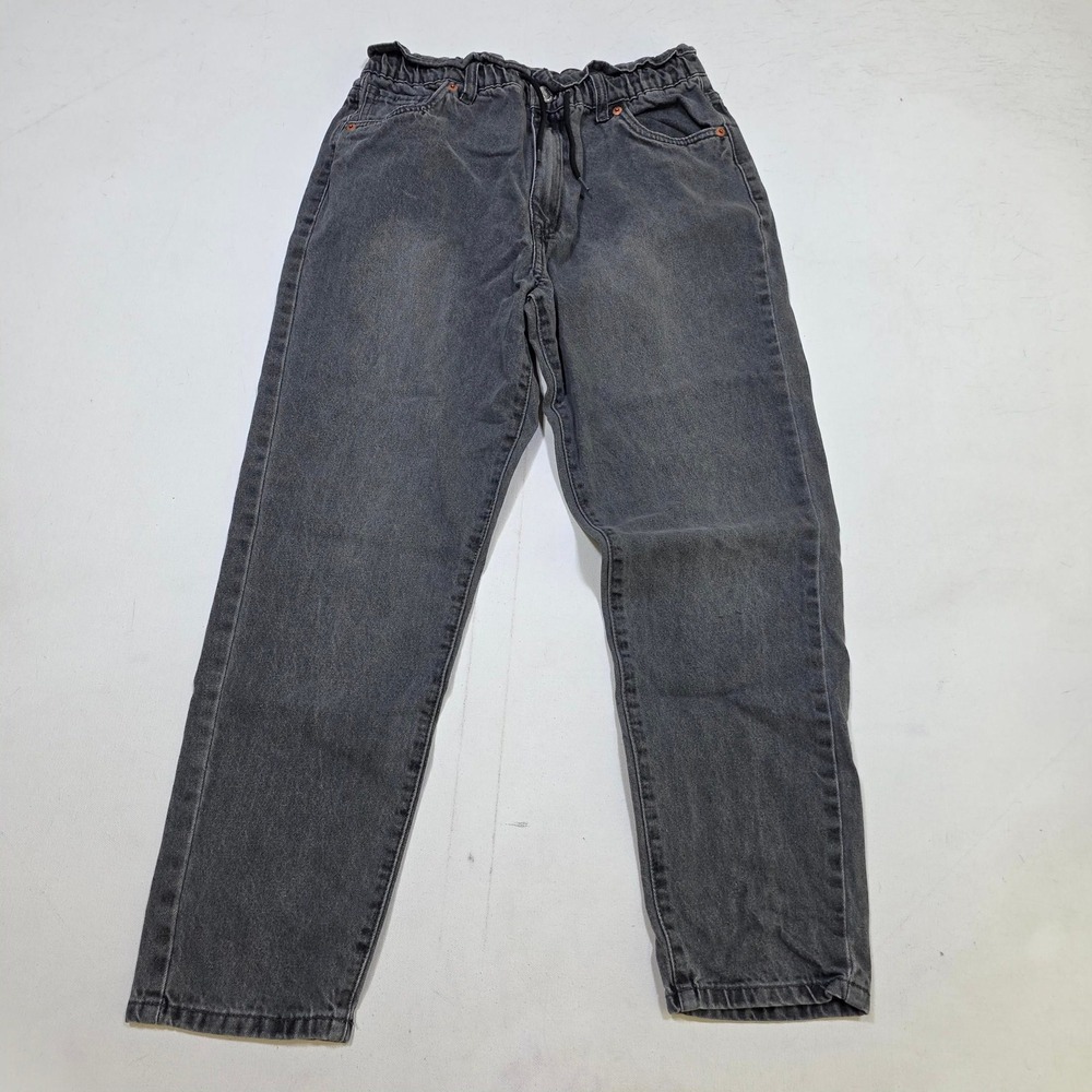 Levi's Pull-On High Loose Jeans Girls 16 REG Gray Elastic Waist 742728215662